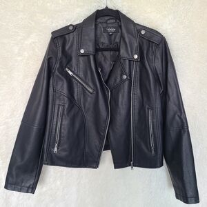 Black Faux Leather Jacket
